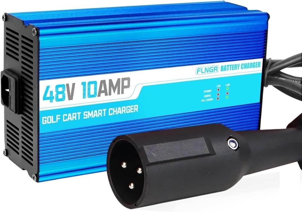 $176  48V Golf Cart Battery Charger  10 Amp  3 Pin