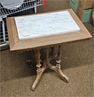Marble Top Table Vintage M/T Table, Nice Design,