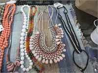 Pink and Black Necklace Lot
