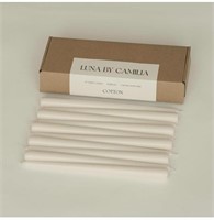 10 PIECES LUNA BY CAMILIA 12 INCH TAPER CANDLES -