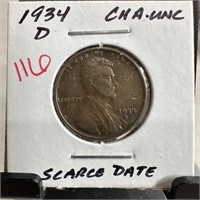 1934-D WHEAT PENNY CENT SCARCE DATE