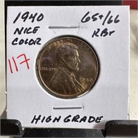 1940 HIGH GRADE WHEAT PENNY CENT