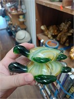 Art Glass Double Stacked Turtle Paper Weight