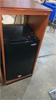 Dorm Refridge in wooden cabinet