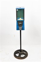 VINTAGE ASTRO 10 CENT CANDY MACHINE/ CAST STAND