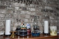 Candles, Oil Lamp, Candlesticks