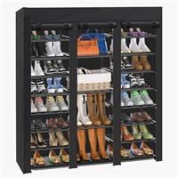 ERONE Shoe Rack with Cover 3 Row, 42 Pairs