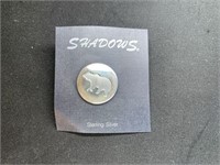 Marked Sterling Silver 'Shadows' Bear Pin