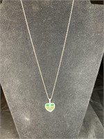 Sterling Silver Claddagh Heart Pendant and Chain
