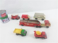 6 véhicules miniatures Tonka