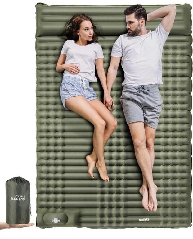 CAMPING SLEEPING PAD-ELEGEAR 4IN ULTRA-THICK