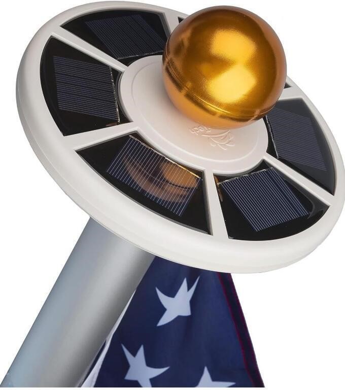 SUNNYTECH, 20 LED SOLAR LIGHT FOR FLAG POLES,