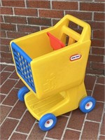 Vintage Little Tikes Yellow Shopping Cart