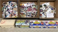 Large lot of Hockey cards, 2 boxes sealed