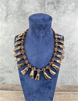 Plains Indian Buffalo Tooth Necklace