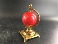 Resin sphere mounted in globe style stand 5"