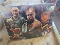 George St Pierre MMA Print measures 11" x 14"