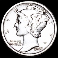 1921-D Mercury Silver Dime LIGHTLY CIRCULATED
