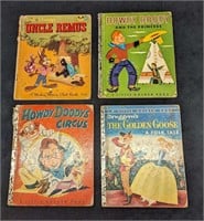 4 Disney Uncle Remus Golden Books Howdy Doody Kid'