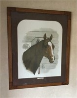Framed Horse Picture "Stymie"