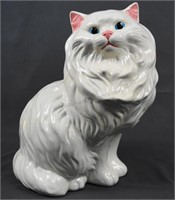 Large 14 inch Vintage Ceramic Cat Figurine