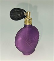 Purple Perfume Bottle w/ Atomizer Small 2 5/8"