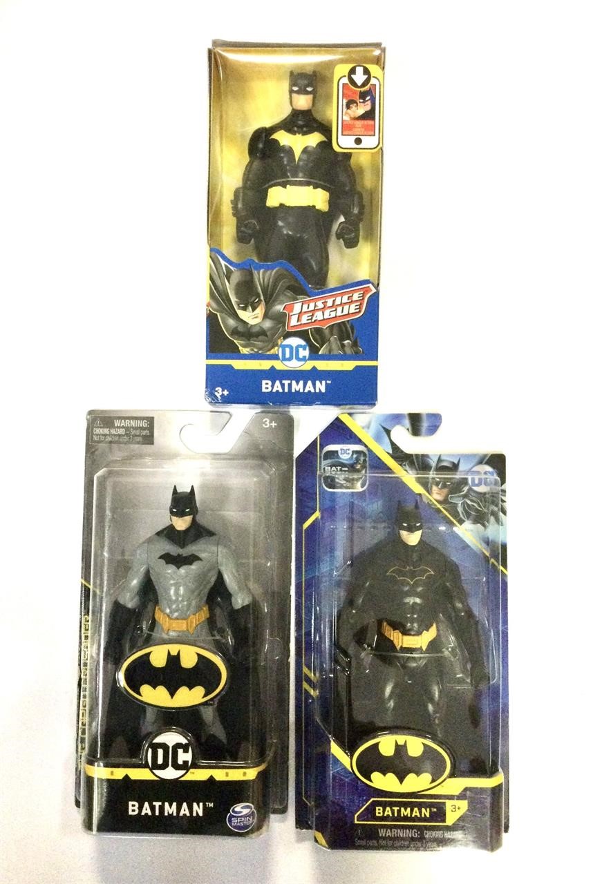 Lot of 3 Batman Action Figures