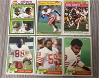(6) Misc 49ers Cards