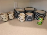 Lot of Pfaltzgraff Dishes, Plates, Cups
