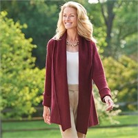 The Washable Cashmere Topper LG Maroon