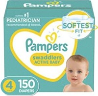 Diapers Size 4 - Pampers Swaddlers Disposable