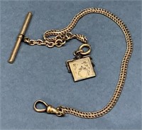 Early FOB Watch Chain With Monogram