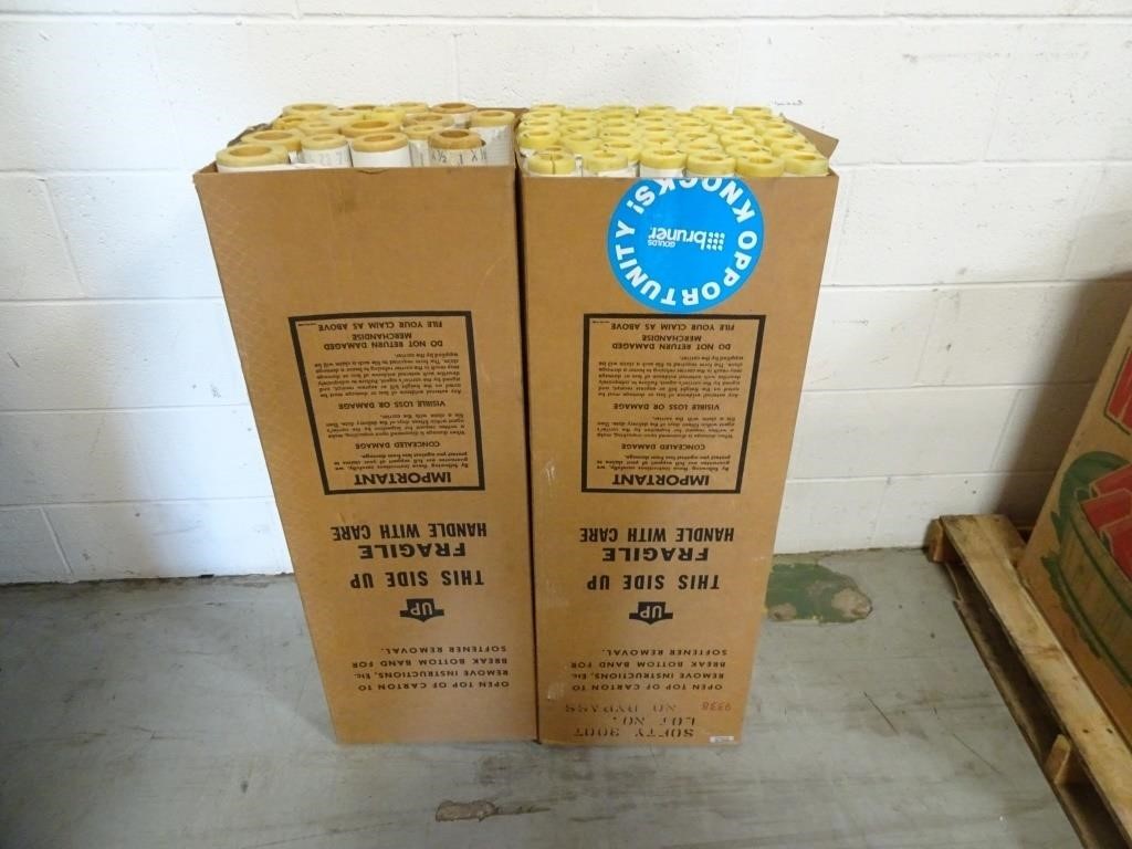 Lot of 2 Boxes Misc. Pipe Thermal Insulation
