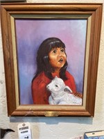 Original painting on canvas "Navaho Innocence" Bow