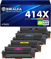 414X 414A Toner Cartridges 4 Pack High Yield