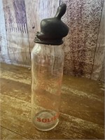 Vintage Solidex Glass/Rubber Tipped Bottle