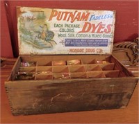 Putnam Dyes Display Box with Original Dye Packets.