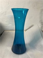 Very tall blown glass art deco vase