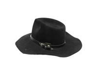 Beaver Quality Black Cowboy Hat 6 5/8