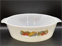 Fire King Natures Bounty Round Casserole Dish