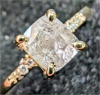 $3660 10K  2.17G Natural Diamond 1.2Ct Ring