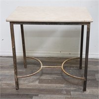 Natural stone top side table