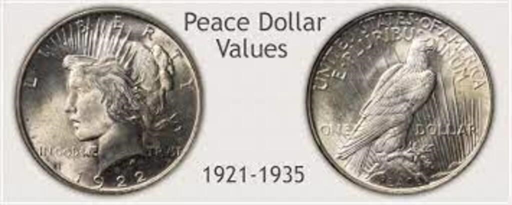 1921-1935 Peace Silver Dollar Random Year