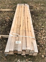 (34) 2” x 4” lumber. 10’long