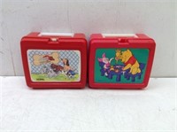 (2) Plastic Lunch Boxes w/ Thermos