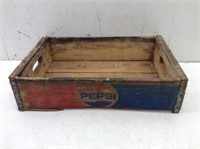 Vtg Pepsi Cola Wood Crate  "B"