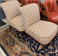 Pair Of Victorian Upholstered Chairs