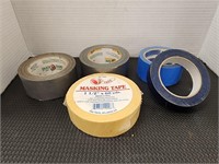 Rolls of tape - masking tape,painters tape, duct t