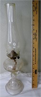 Antique Glass Oil Lamp