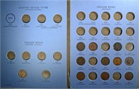 PARTIAL INDIAN HEAD CENT BOOK HAS: 1863,